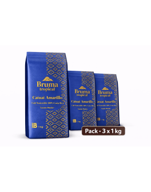 Pack café - moulu (moyen) - 3 x 1 kg - Bruma Tropical - Catuaí